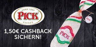 PICK Original Ungarische Salami mit 1,50 € Cashback PICK Original Ungarische Salami mit 1,50 € Cashback