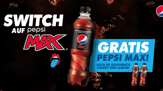 Pepsi Max 0,5l gratis testen Pepsi Max 0,5l gratis testen
