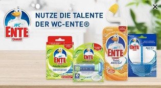 WC-Ente Produkte mit 0,50 € Sofortrabatt WC-Ente Produkte mit 0,50 € Sofortrabatt