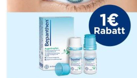 Bepanthen Augentropfen mit 1,00 € Cashback Bepanthen Augentropfen mit 1,00 € Cashback
