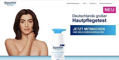 Bepanthol Derma Aktionsprodukte gratis testen Bepanthol Derma Aktionsprodukte gratis testen
