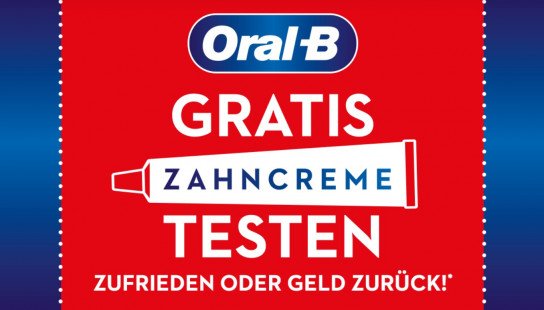 Oral-B Zahncreme gratis testen Oral-B Zahncreme gratis testen