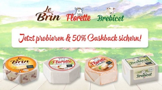 Florette, Le Brin & Brebicet mit 50 % Cashback