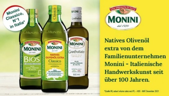 Monini Produkte mit 1,00 € Sofortrabatt