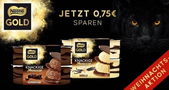 Nestlé Gold Knackige Mousse mit 0,75 € Sofortrabatt