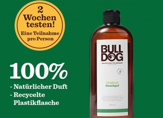 Bulldog Duschgel gratis testen