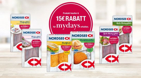 Nordsee Aktionsprodukt kaufen & 15 € myDays Gutschein erhalten