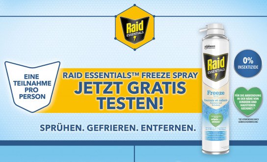Raid Essentials Freeze Spray gratis testen