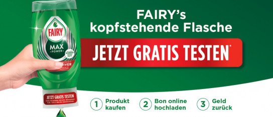 Fairy Handspülmittel gratis testen