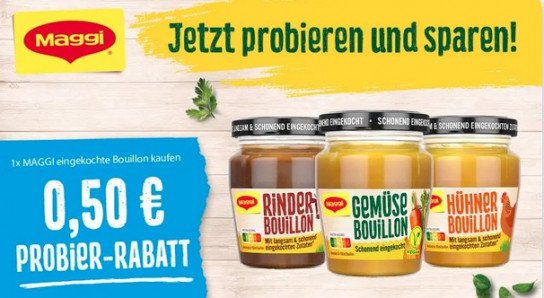Maggi Brühen & Bouillons kaufen und 0,50 € sparen
