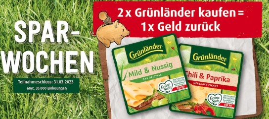 Grünländer 2 für 1 Aktion