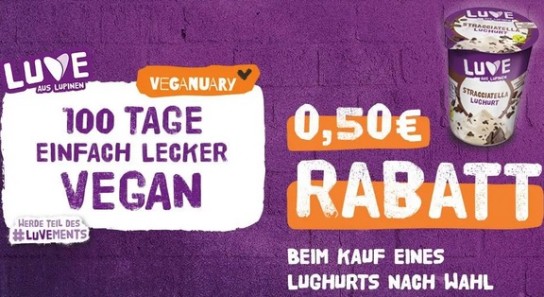 LUVE veganer Lughurt mit 0,50 € Sofortrabatt