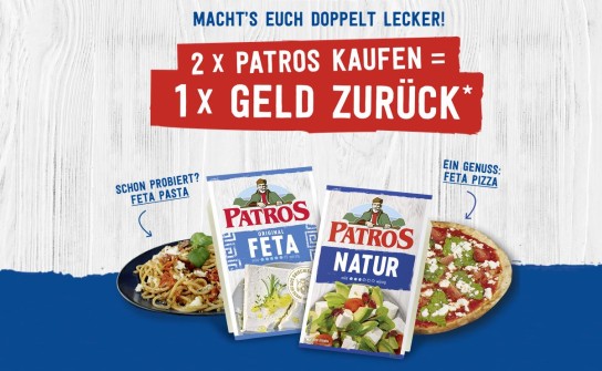Patros Produkt gratis testen / 2 für 1 Aktion