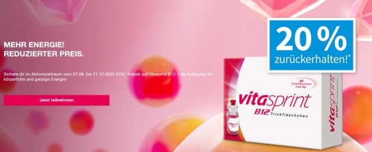 Vitasprint B12 Aufbaukur mit 20 % Cashback