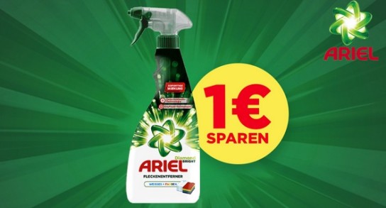 Ariel Fleckenentferner mit 1,00 € Sofortrabatt