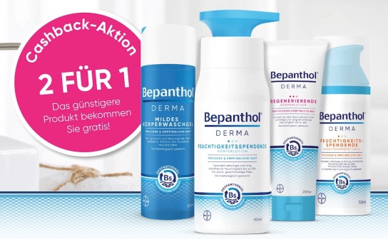 Bepanthol Derma 2 für 1 Aktion