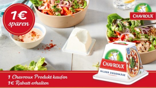 Chavroux Ziegenkäse mit 1,00 € Cashback