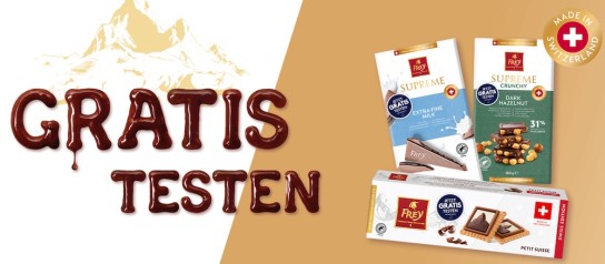 FREY Schokolade gratis testen