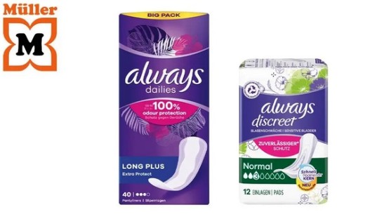 always Slipeinlagen mit 10 % Sofortrabatt