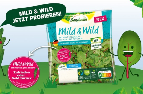 Bonduelle Mild & Wild Salat gratis testen