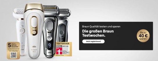 Braun mit 20-40 € Cashback