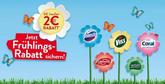 Unilever Sortiment mit 2,00 € Sofortrabatt