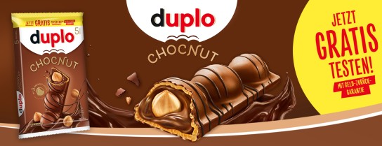 duplo chocnut gratis probieren