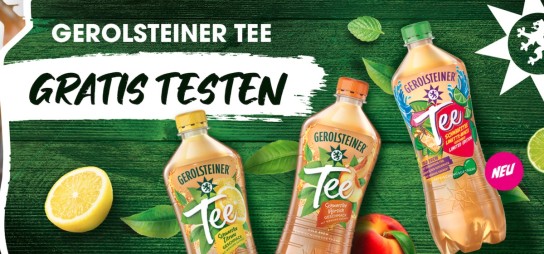 Gerolsteiner Tee gratis testen