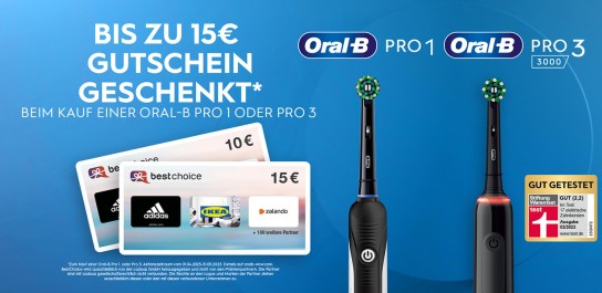 Oral-b mit 10 oder 15 € Cashback