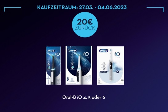Oral-b mit 20 € Cashback