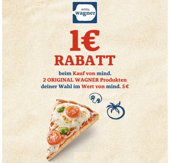 Original Wagner Produkte mit 1,00 € Cashback