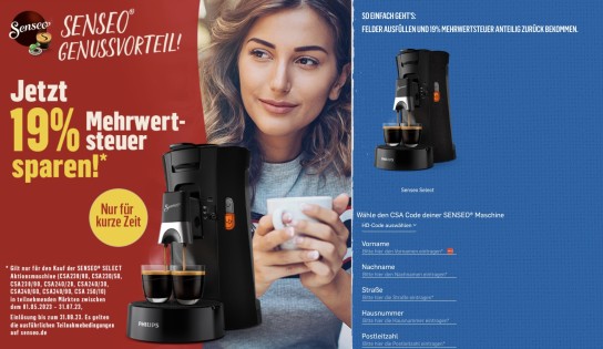 SENSEO Maschine mit 19 % Cashback
