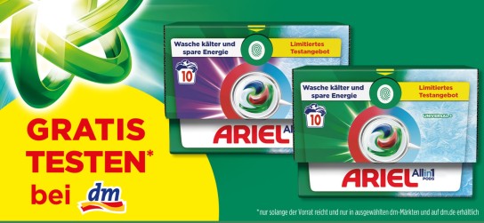 Ariel Allin1 PODS gratis testen