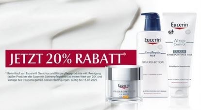 Eucerin Pflegeprodukte mit 3 € Sofortrabatt