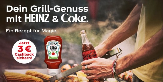 HEINZ & Coca Cola mit 3 € Cashback