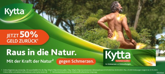 Kytta: Schmerzsalbe mit 50 % Cashback