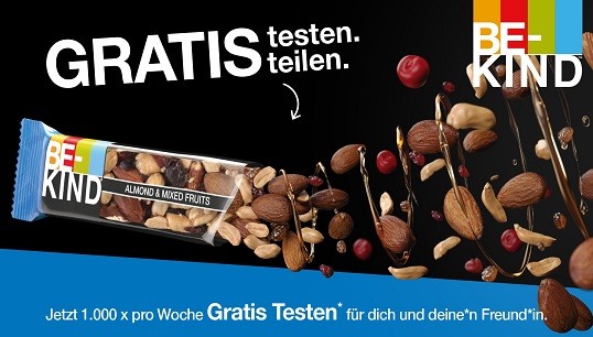 BE-KIND Riegel gratis testen