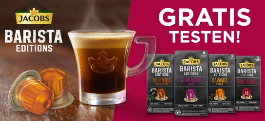 JACOBS Barista Editions Kaffeekapseln gratis testen