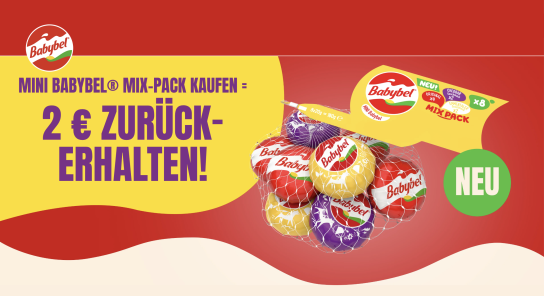 Babybel Mini Mix-Pack mit 2,00 € Cashback