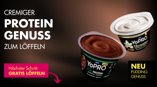 DANONE Yopro Skyr oder Pudding gratis testen
