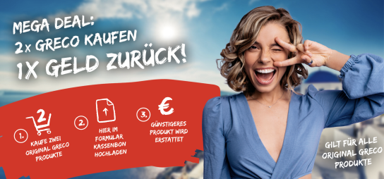 GRECO 2 für 1 Aktion