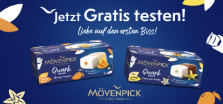 Mövenpick Quark Snacks gratis testen