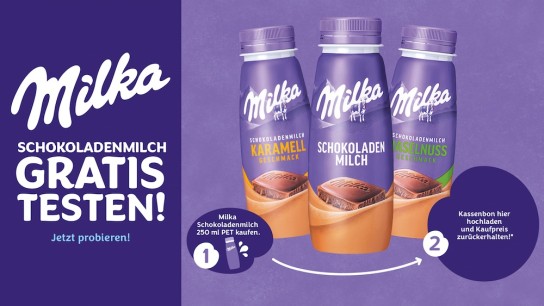 Milka Schokoladenmilch gratis tetsen