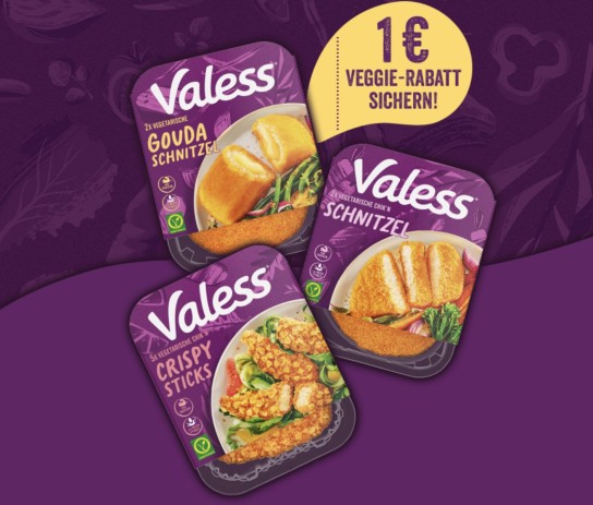 Valess: beliebiges Produkt mit 1,00 € Sofortrabatt