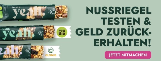 health yeah Nussriegel gratis testen