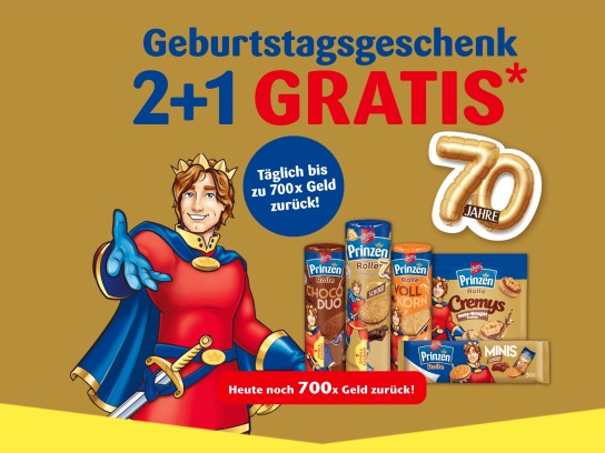 Prinzen Rolle 3 für 2 Aktion