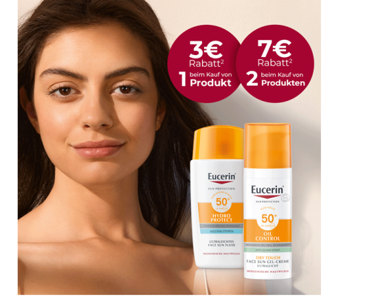Eucerin Sun Produkte mit bis zu 7 € Cashback