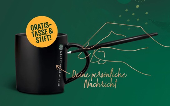 STARBUCKS: gratis Tasse & Stift