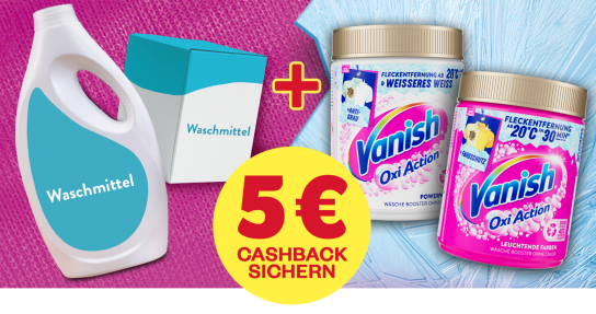 Vanish mit 5 € Cashback