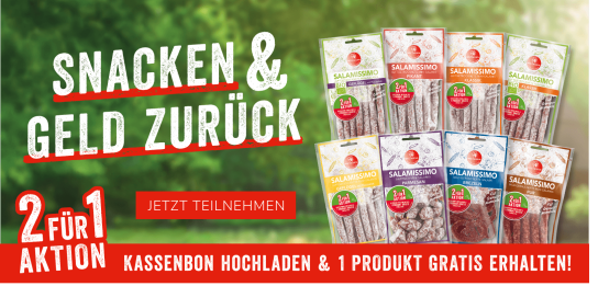 Wiltmann Aktionsprodukte mit 50 % Cashback (2 für 1 Aktion)